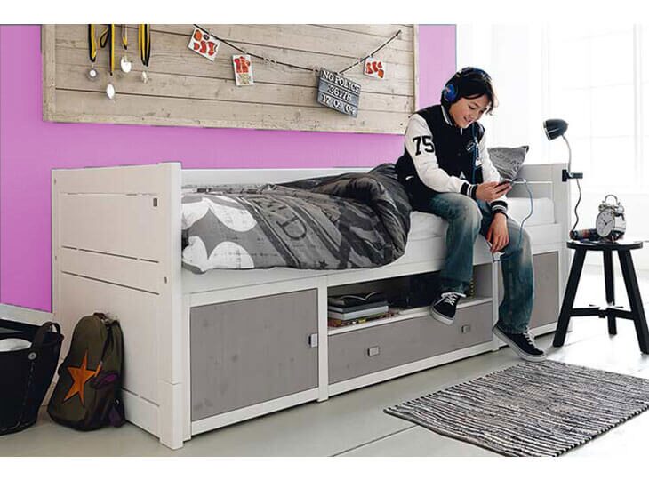 Lifetime Kajuitbed whitewash sfeer Oudroze