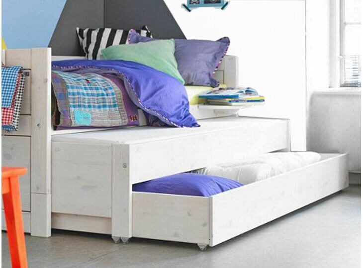 Lifetime kajuitbed slaapopbergmodule detail Wit