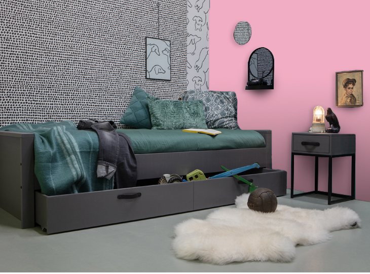 Woood Morris Bed Roze