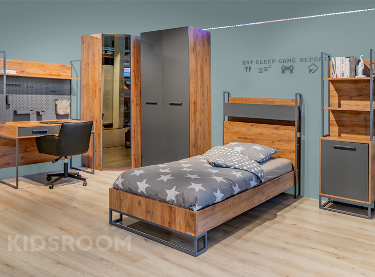 Almila Legend Walnoot Kamer_Grijs