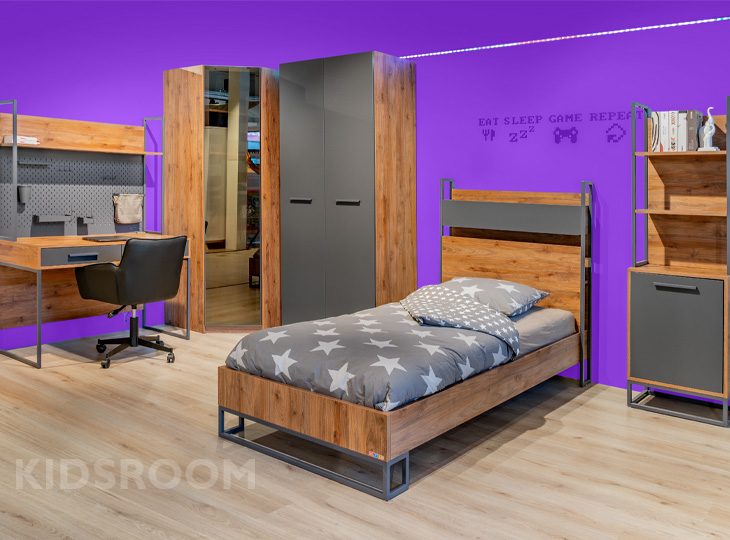 Almila Legend Walnoot Kamer_Paars