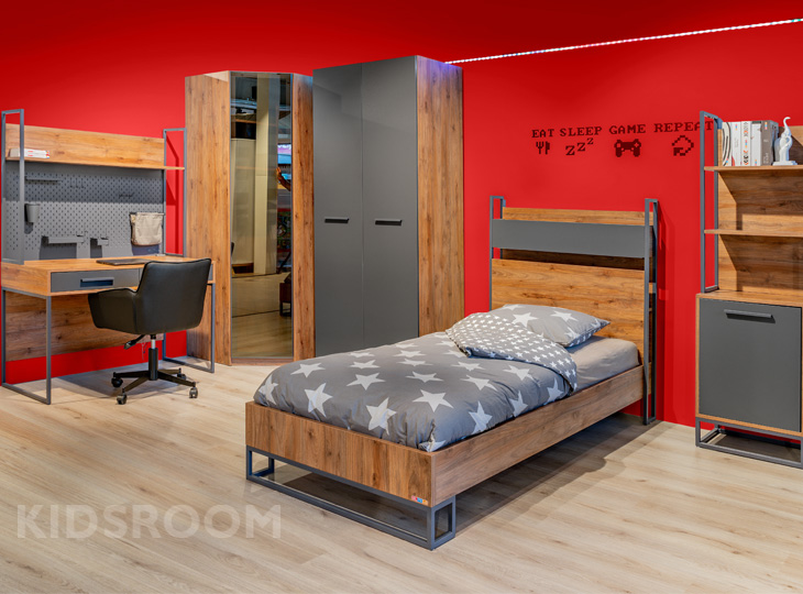 Almila Legend Walnoot Kamer_Rood