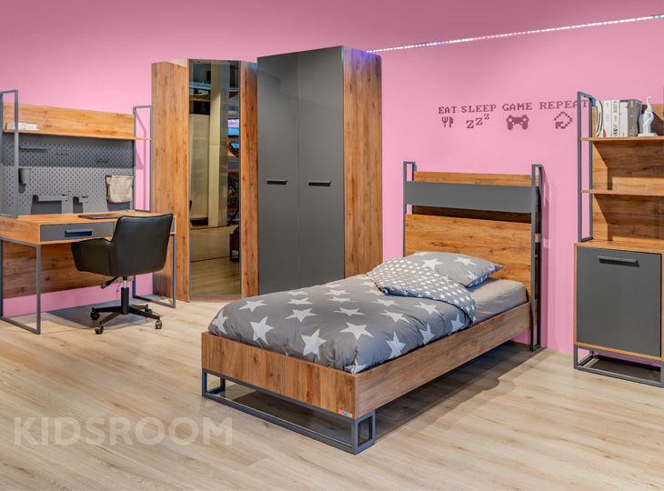 Almila Legend Walnoot Kamer_Roze