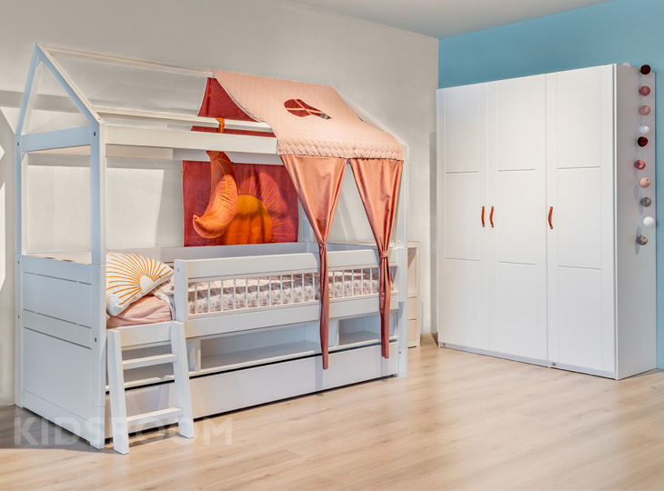 LT Kajuit Huisbed 3Deurskast_Beige