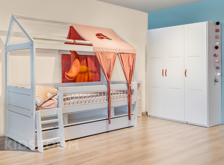 LT Kajuit Huisbed 3Deurskast_Hout