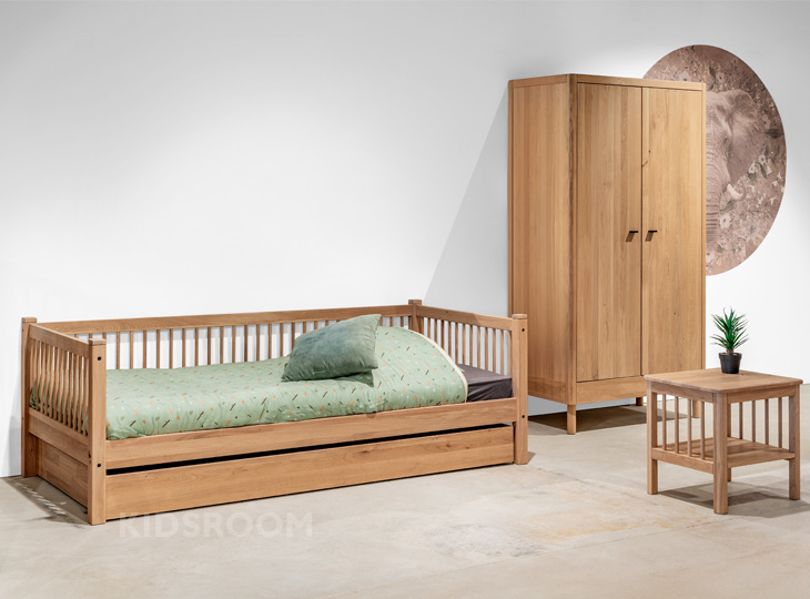 Vipack Forrest Eiken Kinderkamer Met Nachtkastje | Wit