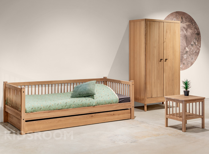 Vipack Forrest Eiken Kamer Nachtkastje_Beige